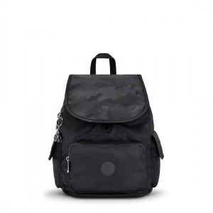 Black Camo Kipling City Pack Small Classic Backpacks | PEJFLK-132