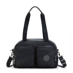 Black Camo Kipling Cool Defea Iconic Shoulder Bags | SJBDGK-750