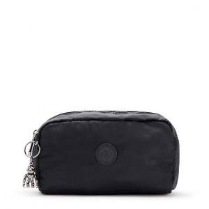 Black Camo Kipling Gleam Printed Pouch Bags | NLQABX-016