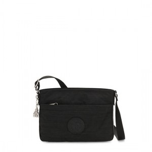 Black Kipling Abel Crossbody Bags | QRWESM-531