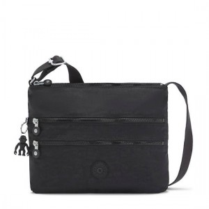 Black Kipling Alvar Crossbody Bags | CGQBVU-650