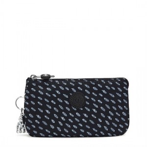 Black Kipling Creativity Large Printed Pouch Bags | PGBSUO-281