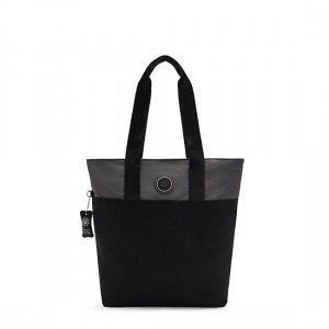 Black Kipling Hanifa 15" Tote Bag Laptop Bags | OHYTAK-960