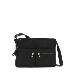 Black Kipling New Angie Crossbody Bags | GNOIVA-648