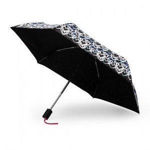 Black Kipling New Printed Umbrella Auto Open Accessories | HACXRN-634