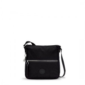 Black Kipling Oswin Shoulder Bags | MBRQAN-941