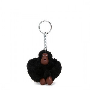 Black Kipling Sven Small Monkey Keychain Accessories | WFMGDL-684