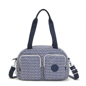 Blue Kipling Cool Defea Printed Shoulder Bags | FNHYIZ-951