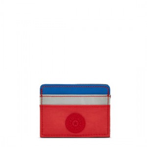 Blue Red Kipling Cardy Card Holder Bags | WJTRMY-137