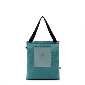 Blue Turquoise Kipling Annas Tote Bags | OQGUHK-149