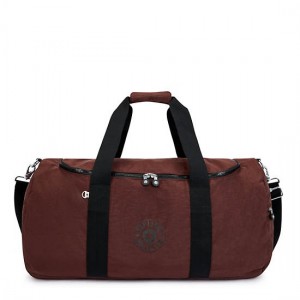 Burgundy Kipling Argus Medium Duffle Bags | VJEXIH-379