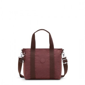 Burgundy Kipling Asseni Mini Tote Bags | FCBJMQ-524