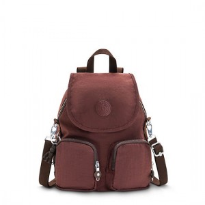 Burgundy Kipling Firefly Up Convertible Backpacks | MHEYTJ-694