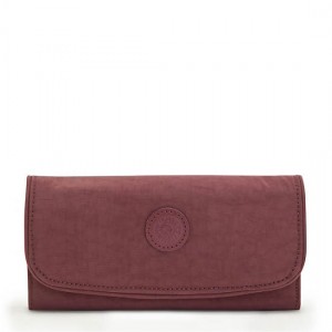 Burgundy Kipling Money Land Snap Wallet Wallets | FWQVOZ-524