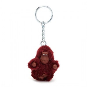 Burgundy Kipling Sven Extra Small Monkey Keychain Accessories | VKCODH-067