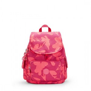 Coral Kipling City Pack Small Printed Backpacks | BVRDCZ-276