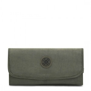 Green Kipling Money Land Snap Wallets | QYOIVX-137