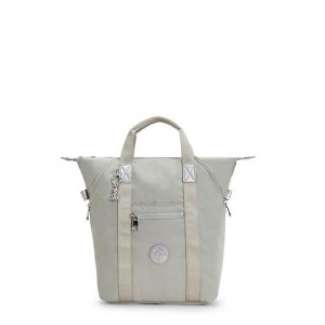 Grey Kipling Art Tote Backpack Laptop Bags | JCZIDU-864