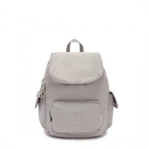 Grey Kipling City Pack Small Backpacks | DGRWZQ-549