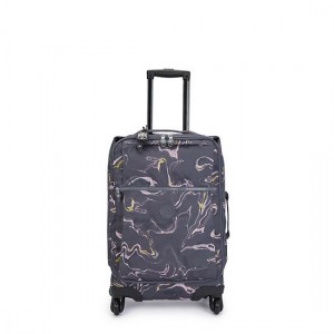 Grey Kipling Darcey Small Printed Carry-On Rolling Suitcases | XGVLAN-271