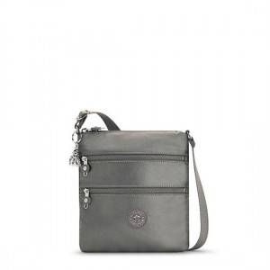 Grey Metal Kipling Keiko Metallic Crossbody Mini Bag | EMLGYU-834