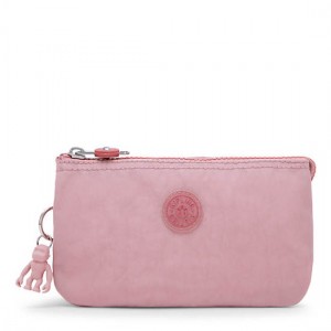 Lavender Pink Kipling Creativity Large Pouch Bags | KXRFJD-964