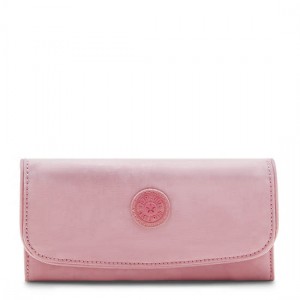 Lavender Pink Kipling Money Land Snap Wallets | BSPENO-310