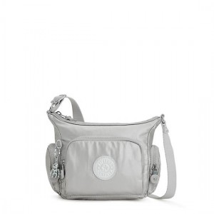 Light Metal Kipling Gabbie Mini Metallic Crossbody Bags | JNDZKI-957