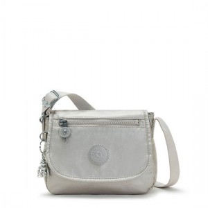 Light Metal Kipling Sabian Metallic Crossbody Mini Bag | ZFJEDR-749