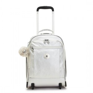 Metal Kipling Gaze Large Metallic Rolling Backpacks | FVKPCE-270