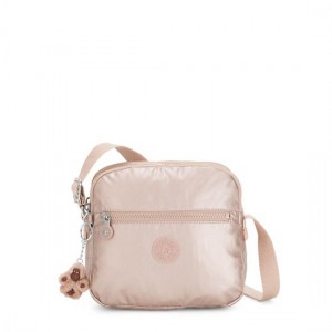 Metal Kipling Keefe Metallic Crossbody Bags | FZADSJ-958