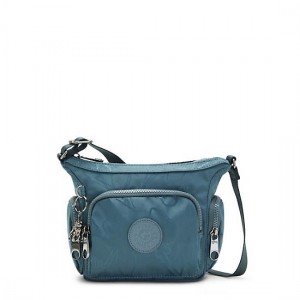 Navy Grey Kipling Gabbie Mini Printed Crossbody Bags | OAFCDZ-685