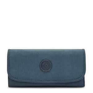 Navy Grey Kipling Money Land Snap Wallets | VLPOGH-945