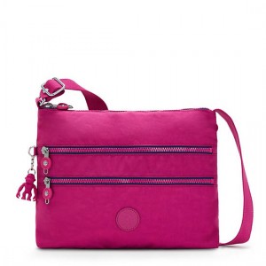 Pink Fuchsia Kipling Alvar Crossbody Bags | ILURBQ-374