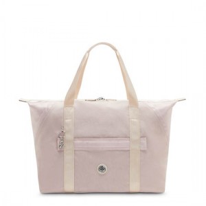 Pink Kipling Art Medium Classic Tote Bags | EAWDQF-209