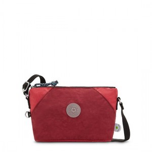 Red Coral Beige Kipling Art Extra Small Crossbody Bags | RBIXNS-385