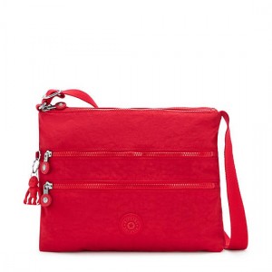 Red Dark Red Kipling Alvar Crossbody Bags | MUQHIG-619