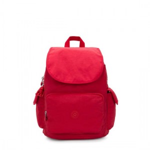 Red Dark Red Kipling City Pack Backpacks | FYVQWP-617