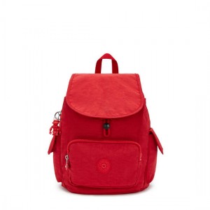 Red Dark Red Kipling City Pack Small Backpacks | PGOLTQ-062