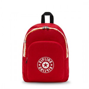 Red Dark Red Kipling Curtis Medium Backpacks | ZVEWCN-904