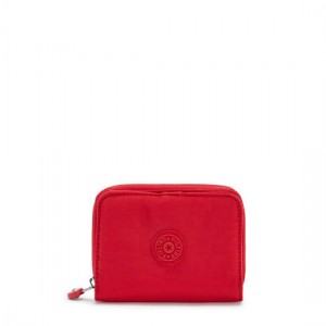 Red Dark Red Kipling Money Love Classic Small Wallet Wallets | DXQAOU-478