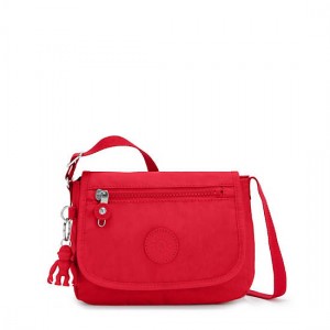 Red Dark Red Kipling Sabian Crossbody Mini Bag | HAMYPR-403