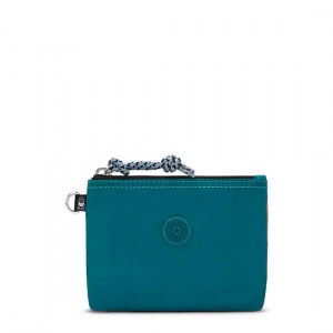 Turquoise Coral Kipling Casual Pouch Small Case Bags | VWRLKX-140