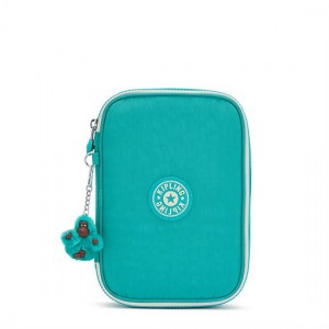 Turquoise Kipling 100 Pens Fashion Case Bags | KQFXDR-932