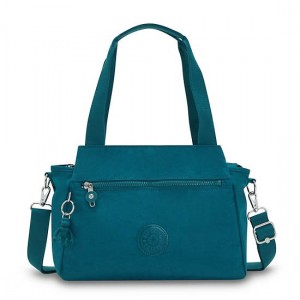 Turquoise Kipling Elysia Shoulder Bags | GMSWBV-593