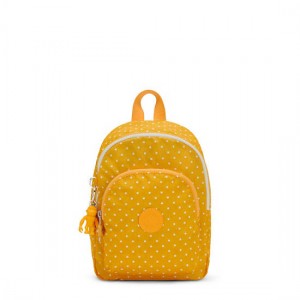 Yellow Kipling Curtis Compact Printed Convertible Backpacks | VSBTXA-035