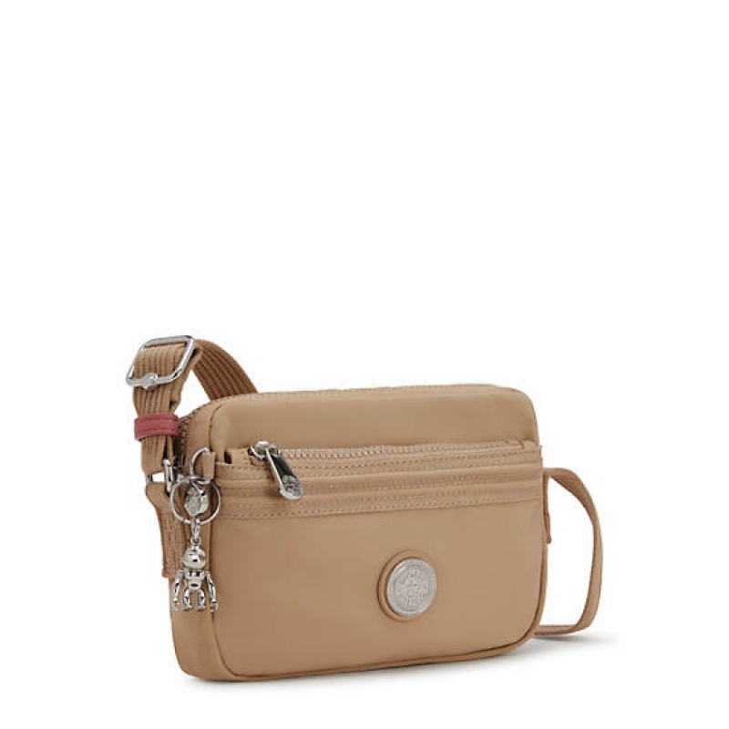 Beige Kipling Abanu Slim Crossbody Bags | THFOES-289