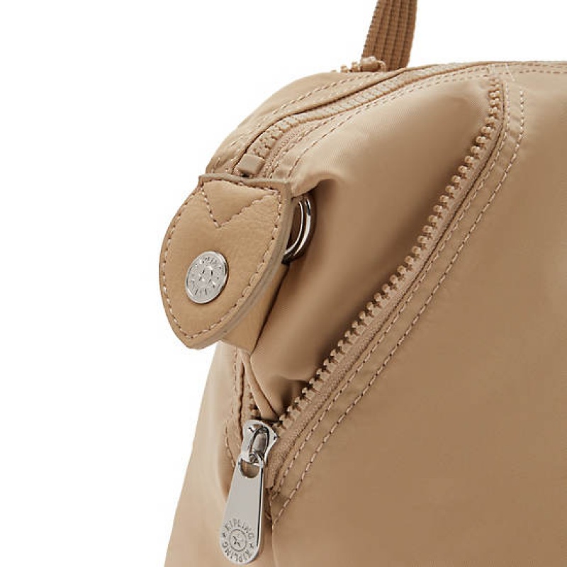 Beige Kipling Art Mini Seoul Shoulder Bags | YBZFUM-291