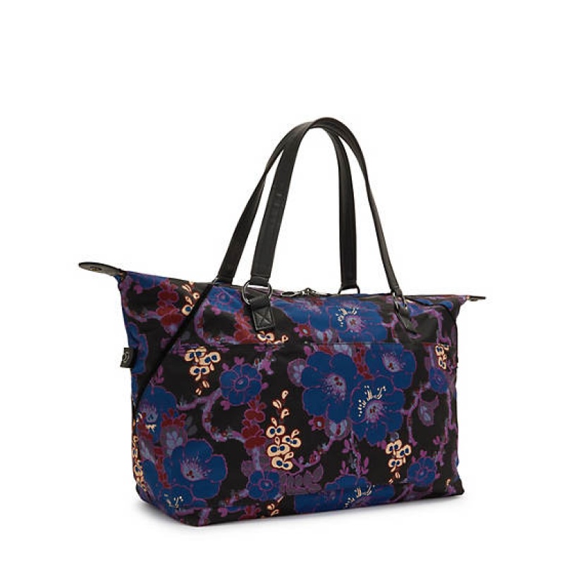 Black Camo Kipling Art Medium Anna Sui Tote Bags | GUOMHK-197