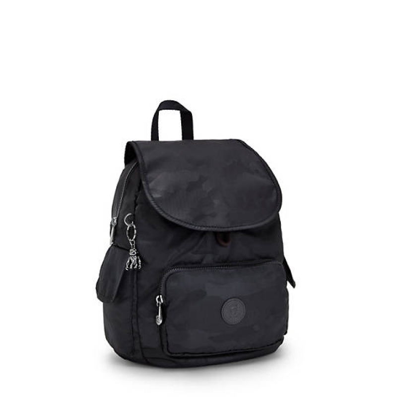 Black Camo Kipling City Pack Small Classic Backpacks | PEJFLK-132